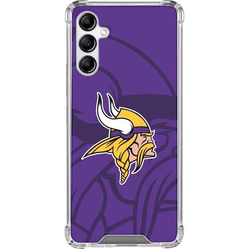 NFL Minnesota Vikings Double Vision Galaxy A15 5G Clear Case