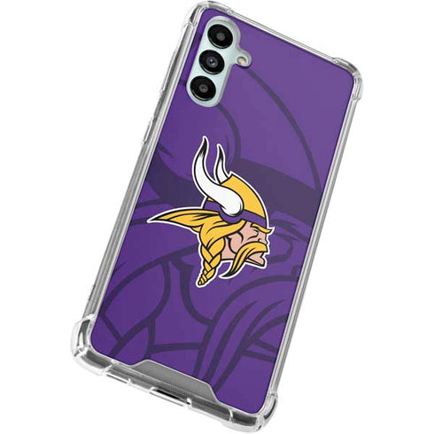 NFL Minnesota Vikings Double Vision Galaxy A15 5G Clear Case