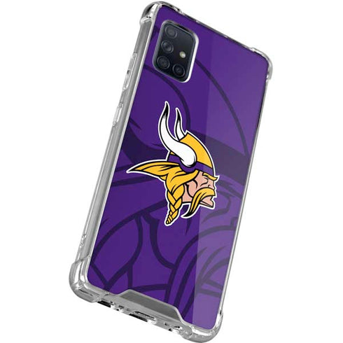 NFL Minnesota Vikings Double Vision Galaxy A51 5G Clear Case