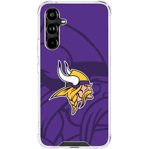 NFL Minnesota Vikings Double Vision Galaxy A54 5G Clear Case