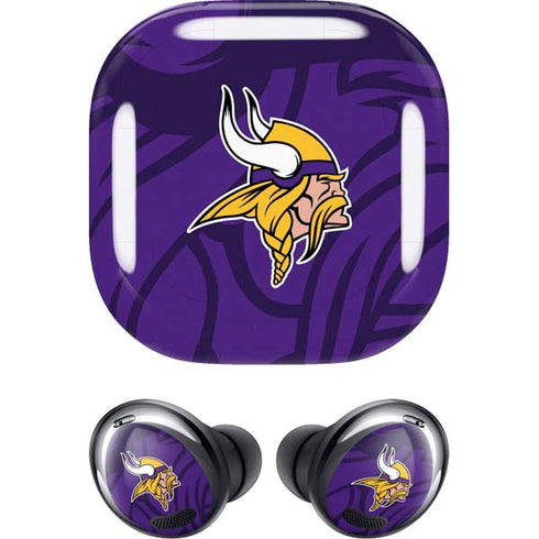 NFL Minnesota Vikings Double Vision Galaxy Buds Pro Skin