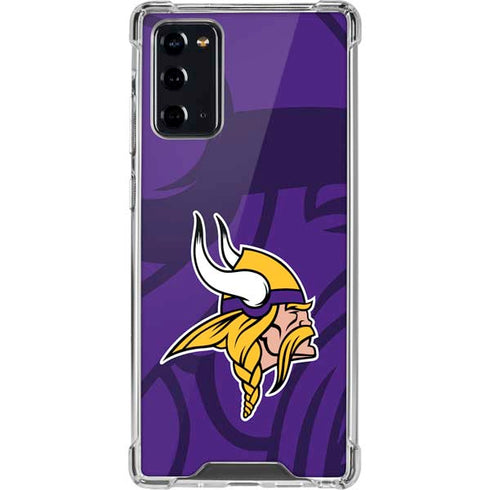 NFL Minnesota Vikings Double Vision Galaxy Note20 5G Clear Case