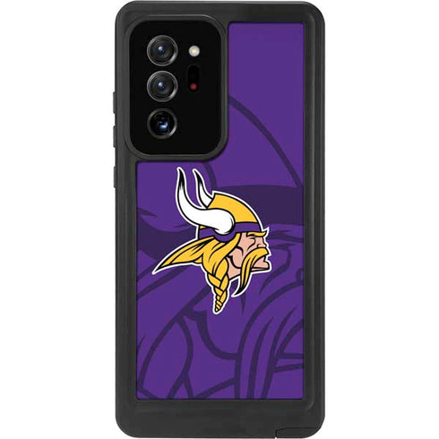 NFL Minnesota Vikings Double Vision Galaxy Note20 Ultra 5G Waterproof Case