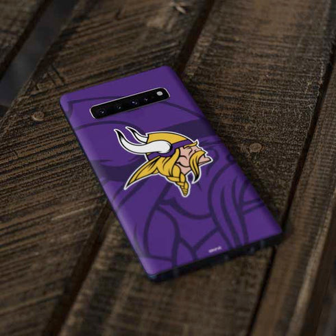 NFL Minnesota Vikings Double Vision Galaxy S10 Plus Skin