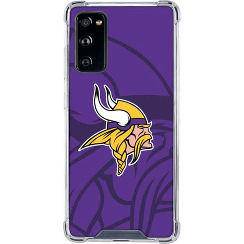 NFL Minnesota Vikings Double Vision Galaxy S20 FE Clear Case