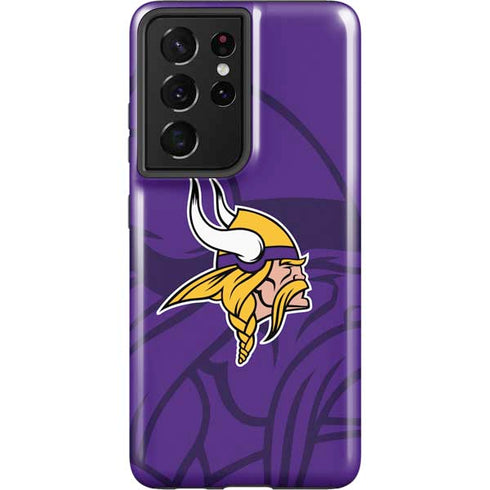 NFL Minnesota Vikings Double Vision Galaxy S21 Ultra 5G Pro Case