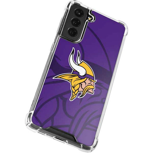 NFL Minnesota Vikings Double Vision Galaxy S22 Clear Case