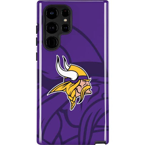NFL Minnesota Vikings Double Vision Galaxy S22 Ultra Pro Case