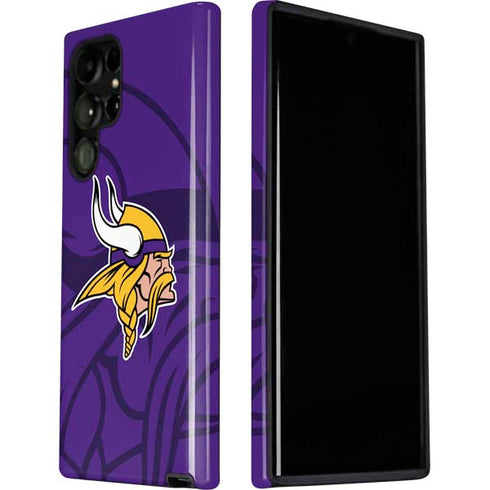 NFL Minnesota Vikings Double Vision Galaxy S22 Ultra Pro Case