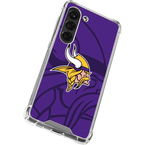 NFL Minnesota Vikings Double Vision Galaxy S23 Clear Case