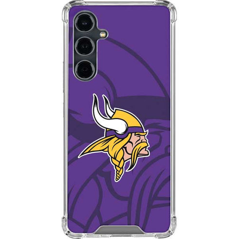 NFL Minnesota Vikings Double Vision Galaxy S23 FE Clear Case