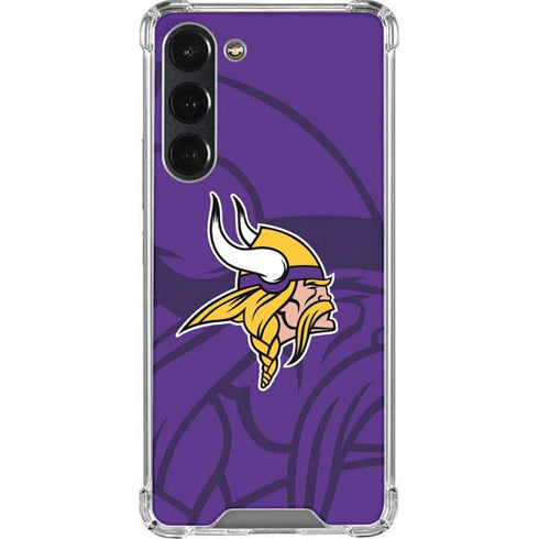 NFL Minnesota Vikings Double Vision Galaxy S23 Plus Clear Case