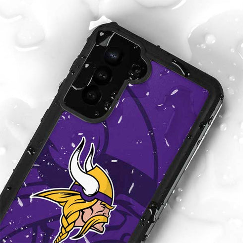 NFL Minnesota Vikings Double Vision Galaxy S23 Plus Waterproof Case