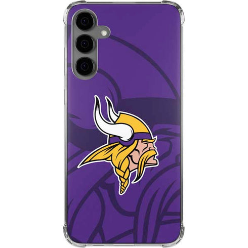 NFL Minnesota Vikings Double Vision Galaxy S24 Plus Clear Case