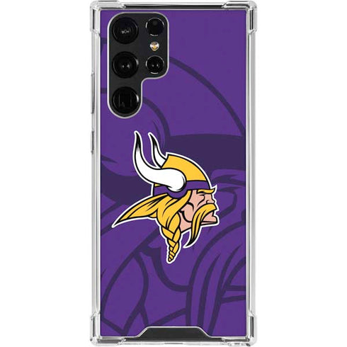 NFL Minnesota Vikings Double Vision Galaxy S24 Ultra Clear Case