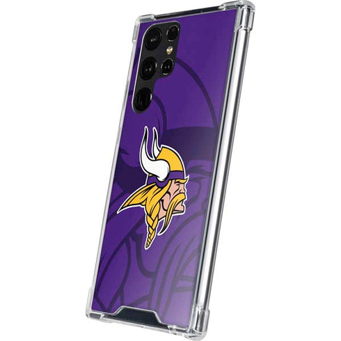 NFL Minnesota Vikings Double Vision Galaxy S24 Ultra Clear Case
