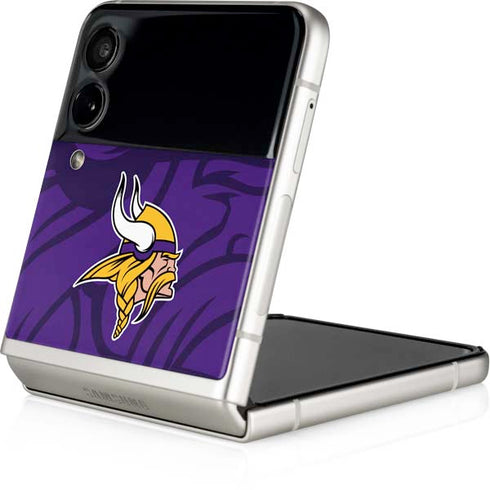 NFL Minnesota Vikings Double Vision Galaxy Z Flip3 5G Skin