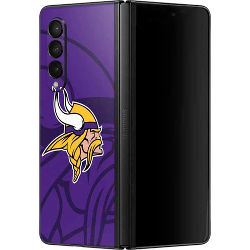 NFL Minnesota Vikings Double Vision Galaxy Z Fold3 5G Skin