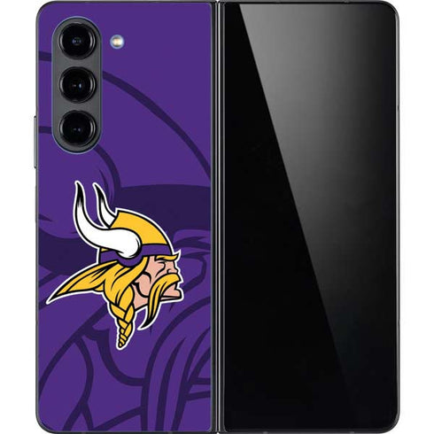 NFL Minnesota Vikings Double Vision Galaxy Z Fold5 5G Skin