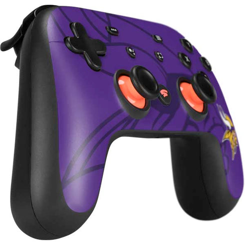 NFL Minnesota Vikings Double Vision Google Stadia Controller Skin