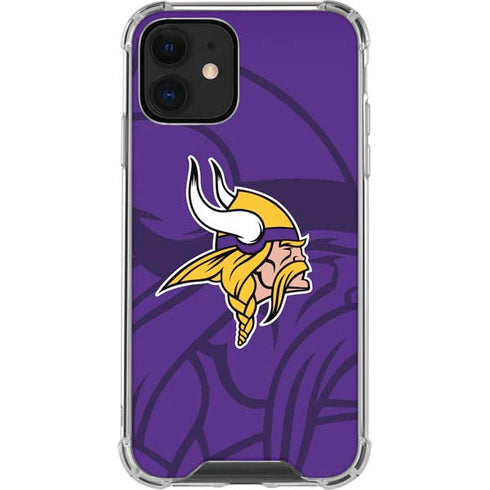NFL Minnesota Vikings Double Vision iPhone 12 Mini Clear Case