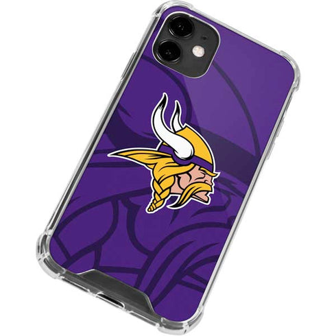 NFL Minnesota Vikings Double Vision iPhone 12 Mini Clear Case