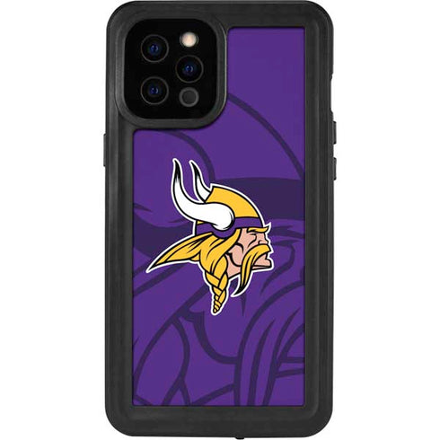 NFL Minnesota Vikings Double Vision iPhone 12 Pro Max Waterproof Case