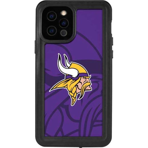 NFL Minnesota Vikings Double Vision iPhone 12 Pro Waterproof Case