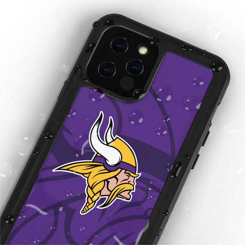NFL Minnesota Vikings Double Vision iPhone 12 Pro Waterproof Case