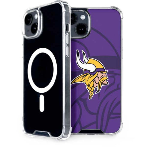 NFL Minnesota Vikings Double Vision iPhone 13 MagSafe Case