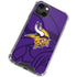 NFL Minnesota Vikings Double Vision iPhone 13 Mini Clear Case