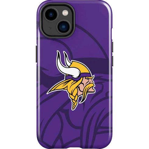 NFL Minnesota Vikings Double Vision iPhone 15 Plus Impact Case