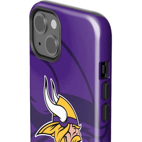 NFL Minnesota Vikings Double Vision iPhone 15 Plus Impact Case