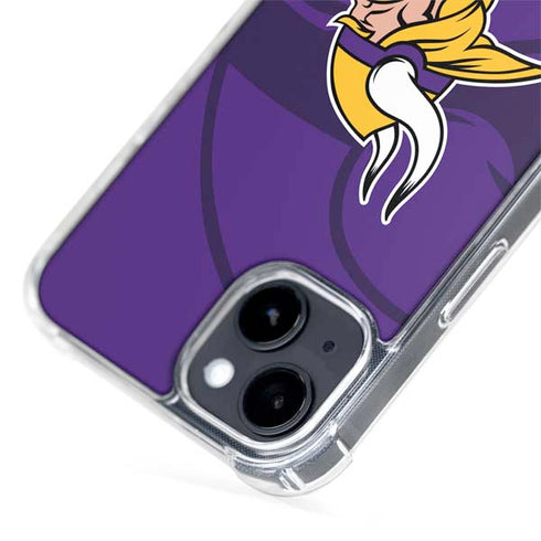 NFL Minnesota Vikings Double Vision iPhone 15 Plus MagSafe Case