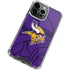 NFL Minnesota Vikings Double Vision iPhone 15 Pro Max Clear Case
