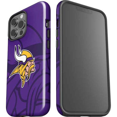 NFL Minnesota Vikings Double Vision iPhone 15 Pro Max Impact Case