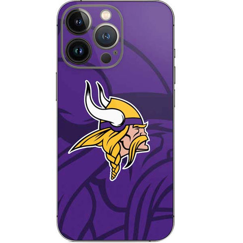 NFL Minnesota Vikings Double Vision iPhone 14 Pro Skin
