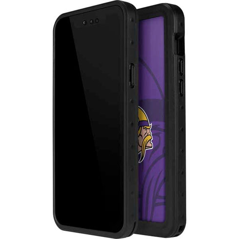 NFL Minnesota Vikings Double Vision iPhone 14 Pro Waterproof Case