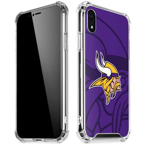 NFL Minnesota Vikings Double Vision iPhone XR Clear Case