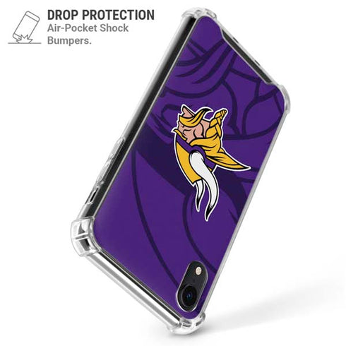 NFL Minnesota Vikings Double Vision iPhone XR Clear Case