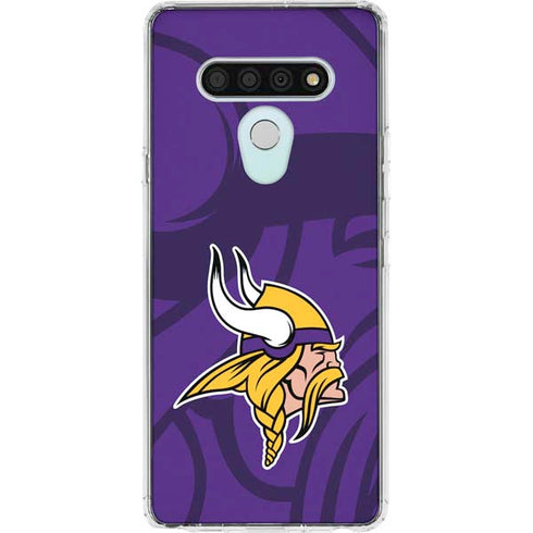 NFL Minnesota Vikings Double Vision LG Stylo 6 Clear Case