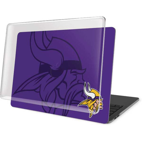 NFL Minnesota Vikings Double Vision MacBook Pro 15in (2016-19) Case plus Skin