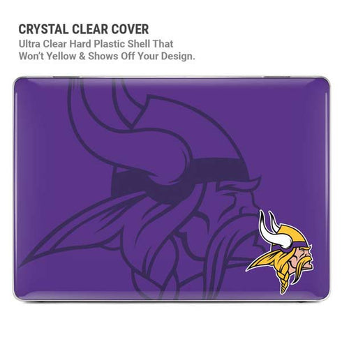 NFL Minnesota Vikings Double Vision MacBook Pro 16in (2021-25) Case plus Skin