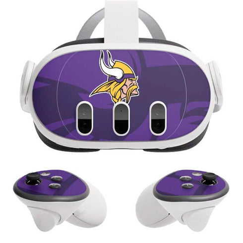 NFL Minnesota Vikings Double Vision Meta Quest 3 Skin
