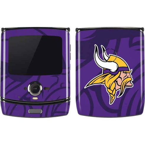 NFL Minnesota Vikings Double Vision Motorola RAZR Skin