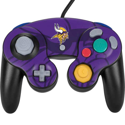 NFL Minnesota Vikings Double Vision Nintendo GameCube Controller Skin
