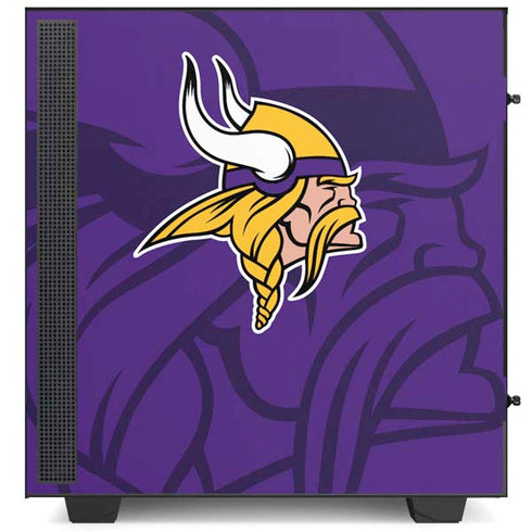 NFL Minnesota Vikings Double Vision NZXT H510 Compact ATX Mid-Tower Case Skin