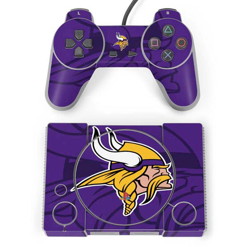 NFL Minnesota Vikings Double Vision PlayStation Classic Bundle Skin