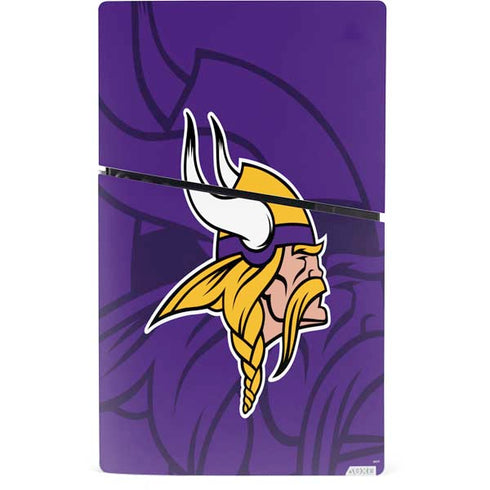 NFL Minnesota Vikings Double Vision PS5 Slim Digital Edition Console Skin