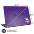 NFL Minnesota Vikings Double Vision Universal Laptop 15in (12.2 x 8.8in) Skin